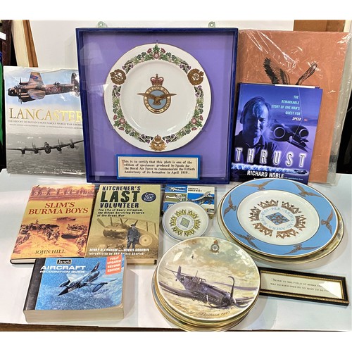 100 - A selection of RAF collectors’ plates and other collectables