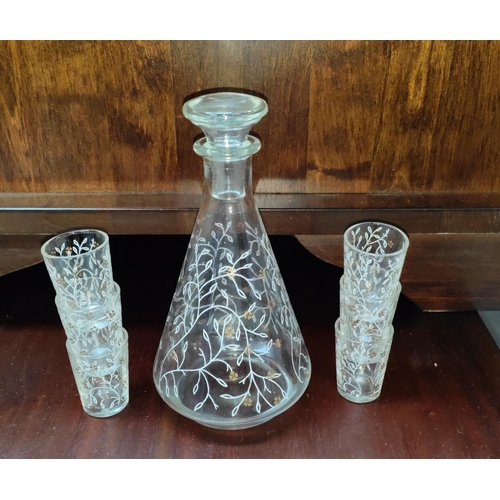 118A - A French glass liqueur set and a selection of decorative china and glassware etc