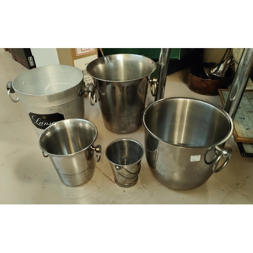 636D - A Lanson Champagne bucket and others