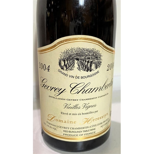 399D - A bottle of Domaine Heresztyn Gevry Chambertin 2004