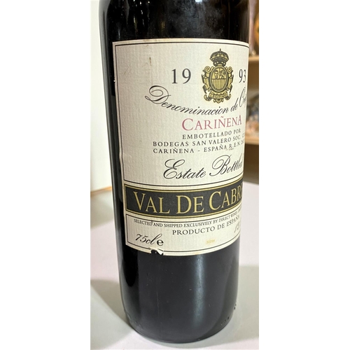 409 - Five bottles of red wine - Cabernet Sauvignon Domaine Saint Hilaire 1996, Carinena Val de Cabre... 