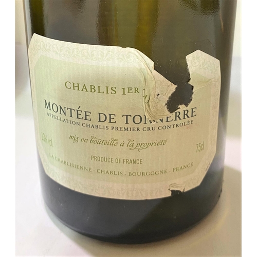 420 - a bottle of Montee de Tonnerre Chablis premier Cru 2006 (tear to label); a bottle of Charles Dupuy L... 