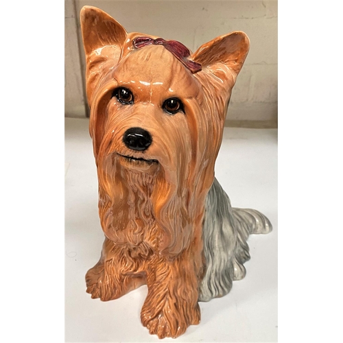 642 - A large Beswick figure of a long haired dog, No 2377, height 26cm