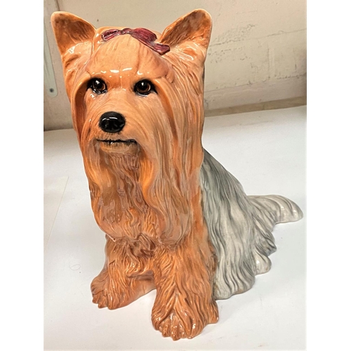 642 - A large Beswick figure of a long haired dog, No 2377, height 26cm