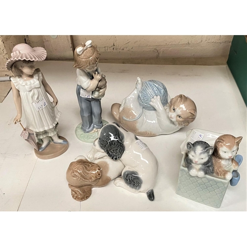 647A - Five Lladro figures of children