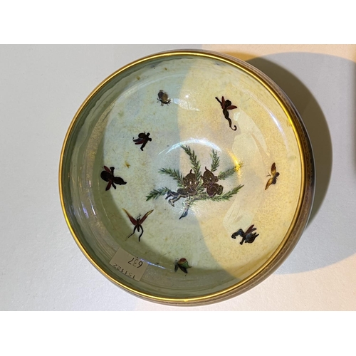 637 - Daisy Makeig-Jones - a Wedgwood Fairyland luster Empire style pedestal bowl with Leapfrogging Elves ... 