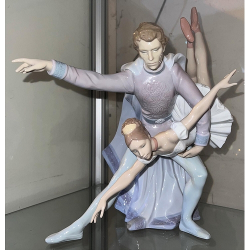 644 - A large Lladro group:  Pas de Deux, No. 6374, 1997, height 13