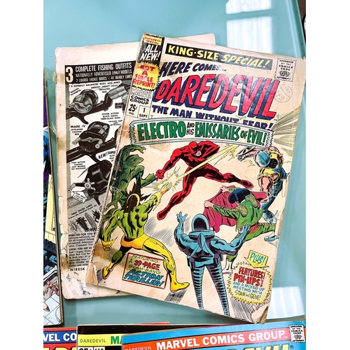 314 - Marvel Comics, 1970's, Daredevil issues 109, 110, 111, 112, 114, 115, 116, King Size Daredevil 1, 2,... 