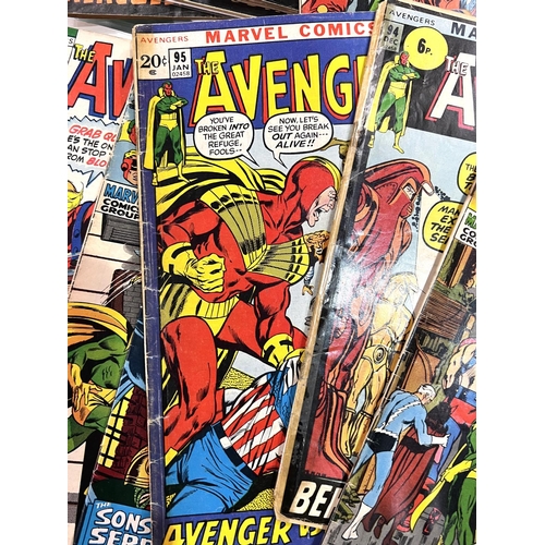 325 - Marvel Comics, The Avengers 1969 onwards issues 60, 64-100 (70 x 2, 76 x 2) (missing 78, 82, 84, 87,... 