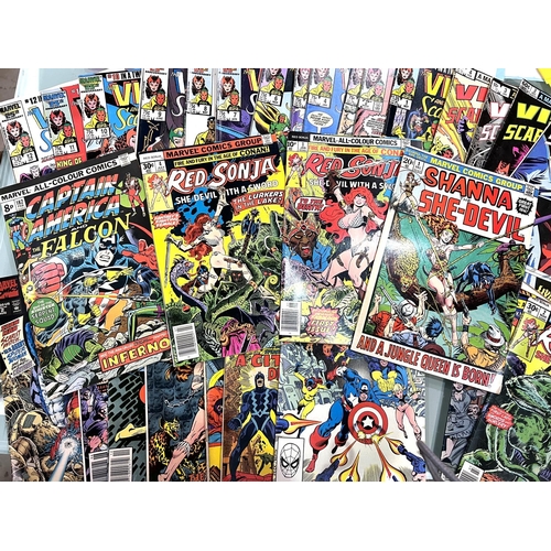 325F - A selection of Marvel - The Avengers and other comics including Spiderman, Red Sonja etc