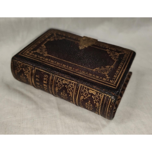 77A - Clouds of Happiness, small book with hidden interior compartment for opium vial, with Bristol blue v... 