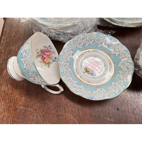 649 - A Royal Albert set of 6 cups and saucers 'Enchantment'