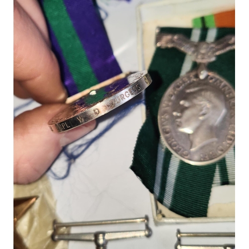 359F - An Elizabeth II General service medal awarded to LCPL W.D. Burgess Cheshire Regiment with Canal Zone... 