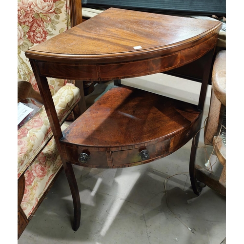 976 - An early 19th century circular mahogany pedestal occasional table; an early 19th century inlaid maho... 