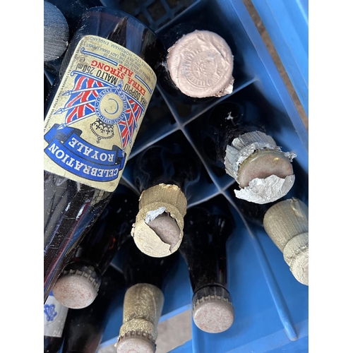 424 - A crate of 24 x 275ml bottles of Charles & Diana wedding ale, various beers/breweries (some rust... 