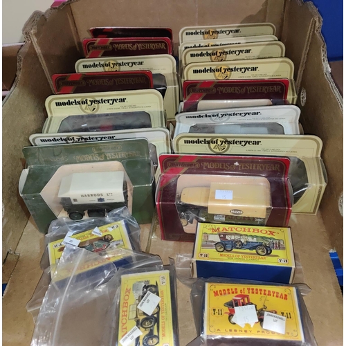 15 - Four Matchbox Models of Yesteryear:  Y11, Y12, Y13 & Y14; later boxed models, 30 approx