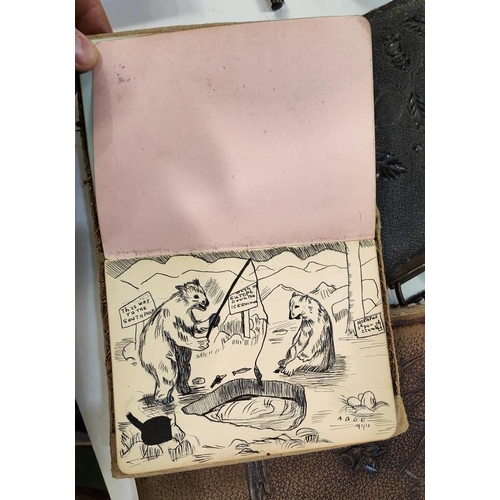 262 - An Edwardian period autograph book; 2 photo albums