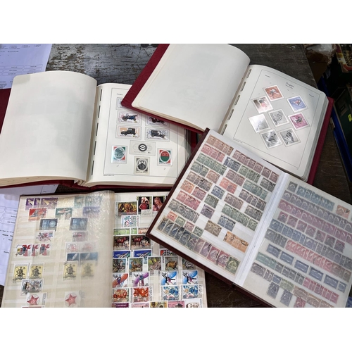 283 - Hungary:&nbsp; 4 album collection of stamps