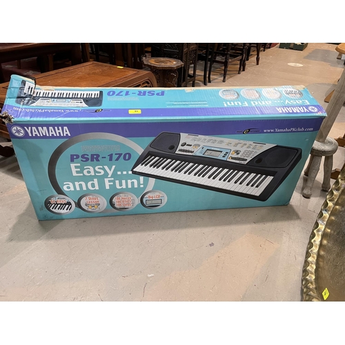 19 - A Yamaha PSR-170 keyboard and stand, boxed