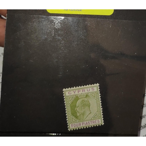 305 - Cyprus 1904-10  4 Piastres with 