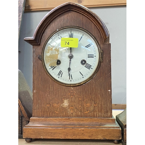 198 - Five mantel clocks