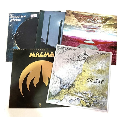 317 - Tangerine Dream:  4 LP's; another by Magma