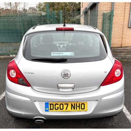 349 - A VAUXHALL CORSA SX1 A/C 3 DOOR HATCHBACK, 1229cc petrol engine, silver coachwork, first registered ... 