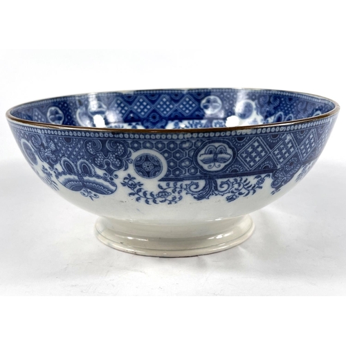 598 - A George III commemorative pearlware bowl, transfer decorated with 