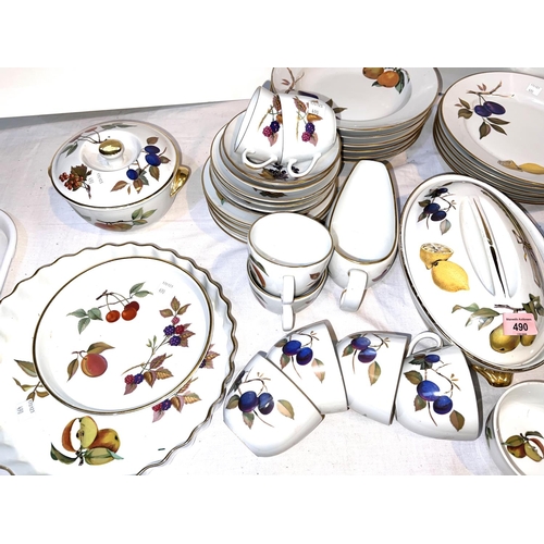 490 - A selection of Royal Worcester Evesham approximately 43 pieces