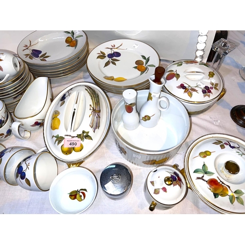 490 - A selection of Royal Worcester Evesham approximately 43 pieces