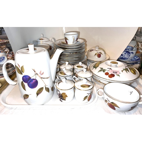 550 - A selection of Royal Worcester Evesham approx 43 pieces