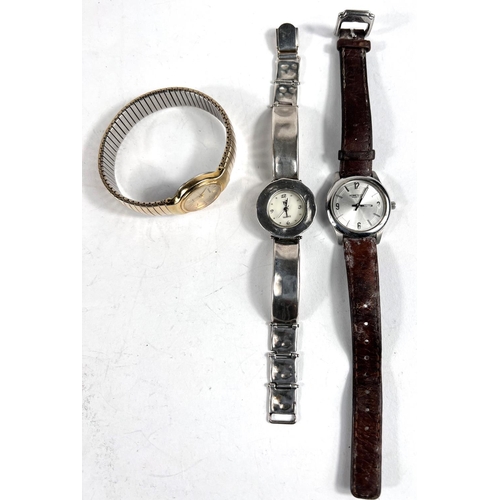 701 - A mid century Arbona automatic gents wrist watch in gilt case, three other wristwatches