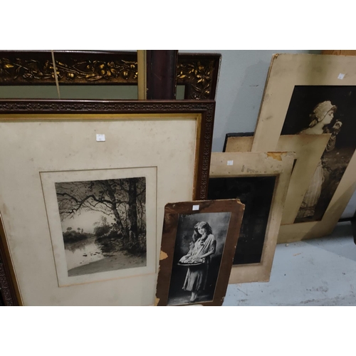 70A - A selection of Edwardian monochrome prints and pictures