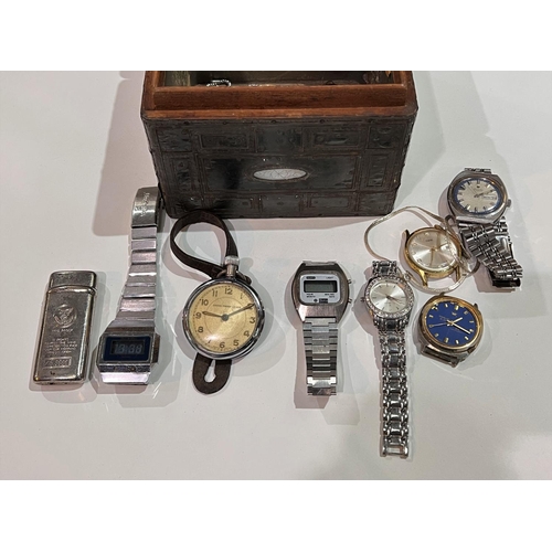 830C - A selection of Vintage digital and other wristwatches etc