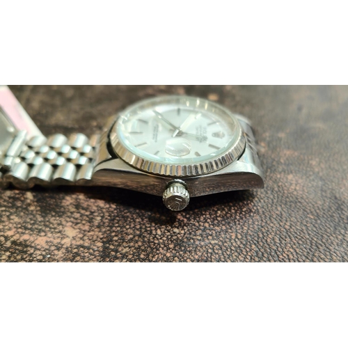 681 - A gent's replica 'Rolex' stainless steel wristwatch