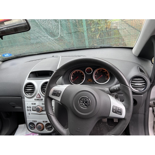 349 - A VAUXHALL CORSA SX1 A/C 3 DOOR HATCHBACK, 1229cc petrol engine, silver coachwork, first registered ... 