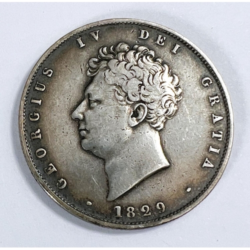 180 - An 1829 George IV half crown