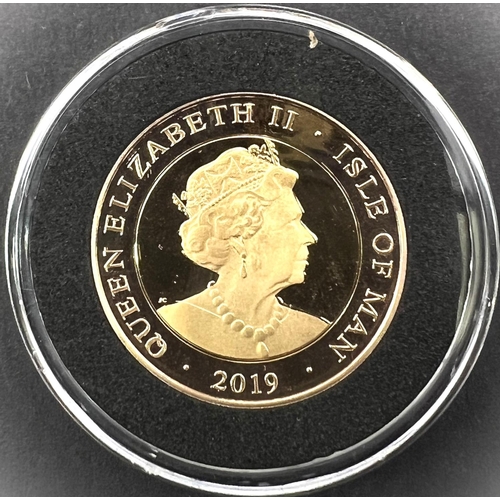 258 - D-Day Leaders £2 gold proof set 2019, depicting Winston Churchill, General Montgomery and King... 