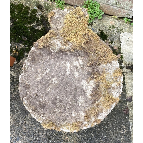 32 - A reconstituted stone birdbath