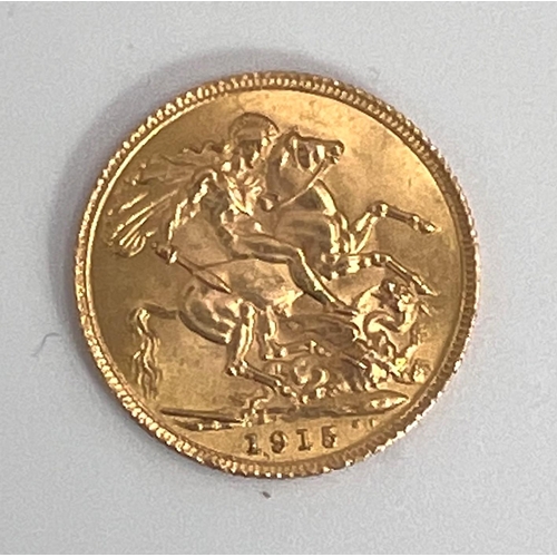 730 - A George V sovereign 1915