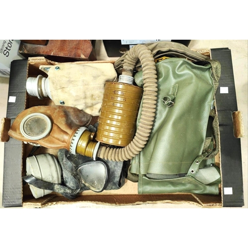 388C - A selection of gas masks etc