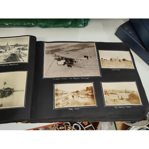 332 - RAF IRAQ 1920's: a good photograph album compiled by Sgt (?) ROBSON 6th Squadron RAF including aeria... 