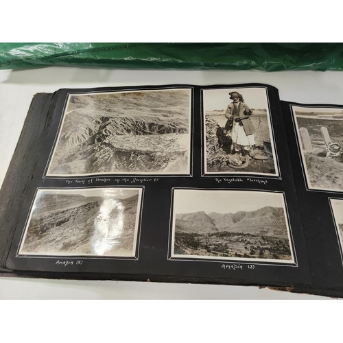 332 - RAF IRAQ 1920's: a good photograph album compiled by Sgt (?) ROBSON 6th Squadron RAF including aeria... 