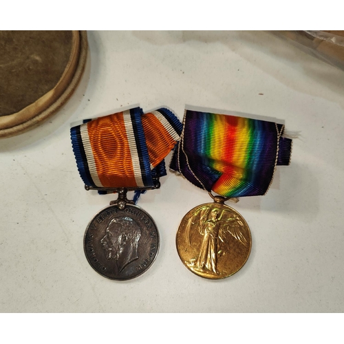 336 - A WWI pair of medals to WR-43521 PNR. A. GREAGSBEY R.E 