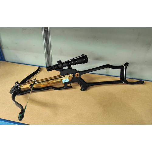 351 - A Barnett Commando crossbow with a Simmons Whitetail classic 1.5x20 telescopic sight, with carry cas... 