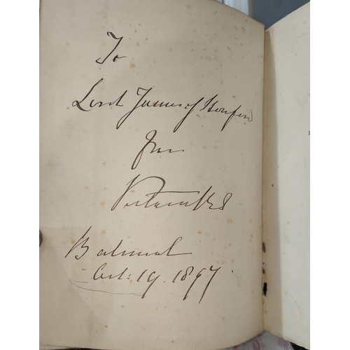 160 - H.M. QUEEN VICTORIA - signed book.PROTHERO (R.E) - Prince Maurice of Battenberg. A Memoir, 1897. Sig... 