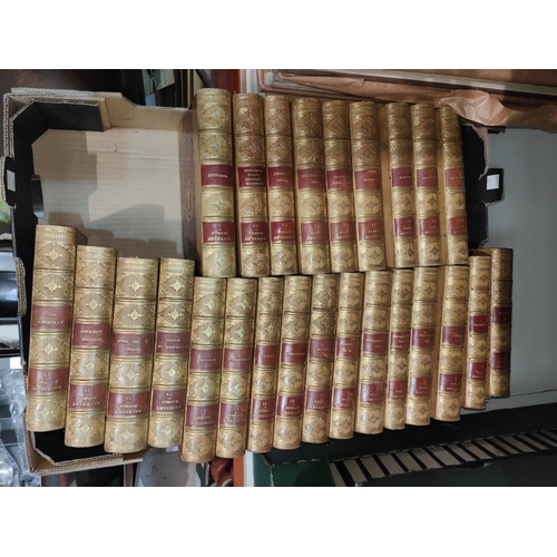 164 - SCOTT (Sir Walter) - The Waverley Novels, 25v 1871 in uniform half calf prize binding for King Edwar... 