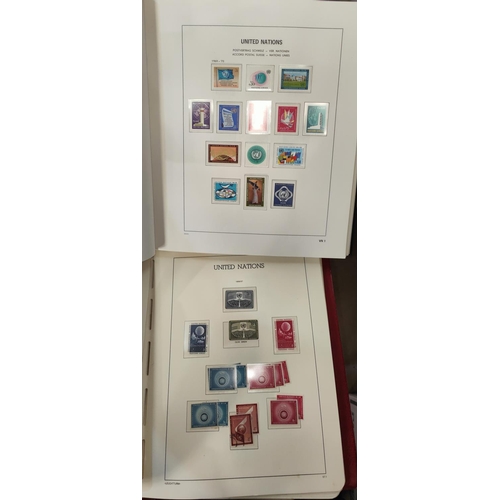 272 - 2 pre-printed albums of United Nations stamps