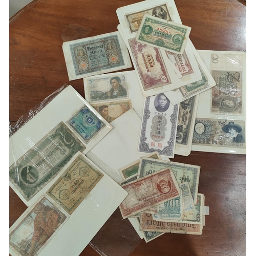 278B - A selection of World bank notes including Japanese and other examples