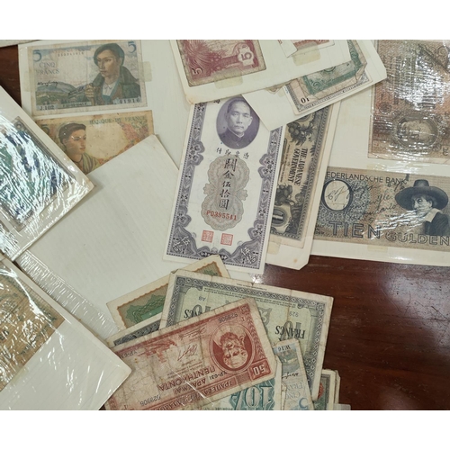 278B - A selection of World bank notes including Japanese and other examples